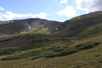 Coming down the south trail of Elbert Highest peak of the Rockies CO 