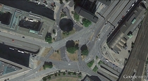 Complex intersection in Hamburg Germany 