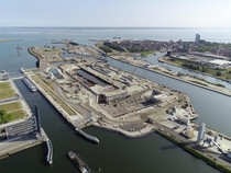 Construction of a new sea lock in Terneuzen Netherlands