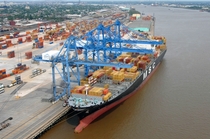 Container Cranes at the Port of New Orleans 