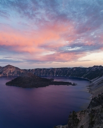 Cotten Candy sky above Crater Lake OC x