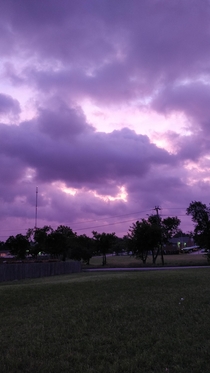 Cotton candy sky from Dallas TX