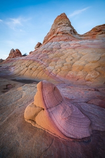 Coyote Buttes South Arizona The Gumdrop Half amp Half  whatever you want to call it its awesome  OC nickolasawarner