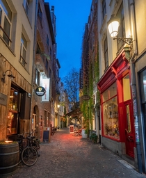 Cozy street in Amberes Belgium