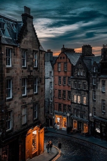 Cozy Street In Edinburgh