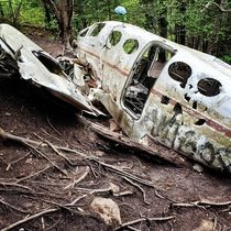 Crashed plane in North Carolina blue ridge mountains