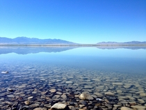 Crisp lake just outside of Salt Lake City 
