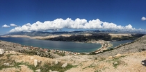 Croatia - Island of Pag looking down at town of Pag The most epic photo Ive ever taken    x-post from earthport as suggested
