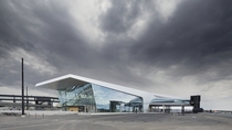 Cruise Terminal - Helsingfors Finland All-glass walls provide a solid look