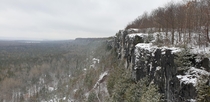 Cup and Saucer Trail East Lookout Looking to the right of it Manitoulin Island Ontario x