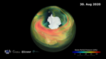 D rendering of the ozone hole