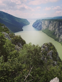 Danube river Iron Gates Djerdap Gorge Serbia 