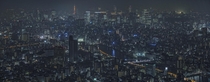 Dark Tokyo Cityscape 