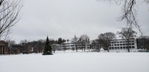 Dartmouth College quad in December 