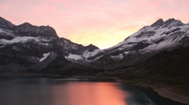 Dawn at Lac de Salanfe Valais Switzerland 