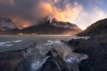 Dawn Burst - Torres Del Paine - 