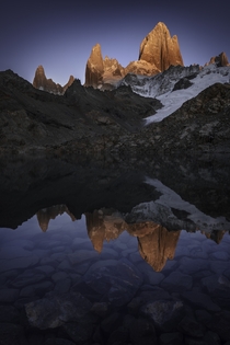 Daybreak - A serene morning in Los Glaciares National Park Patagonia Argentina 