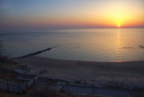 Daybreak Over Lake Michigan Milwaukee WI 