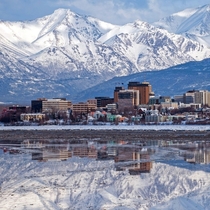 Daytime view of Anchorage Alaska