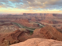 Dead Horse Point seconds before sunrise 