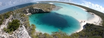Deans Blue Hole the deepest known submarine sinkhole Long Island Bahamas - 