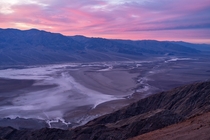 Death Valley sunset 