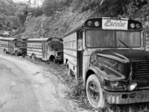 Decaying school buses in Utuado Puerto Rico   Antonio Paris 