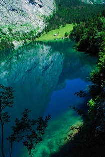 Deep Reflection  Obersee Lake Germany 