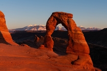 Delicate Arch at sunset 