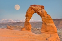 Delicate Arch north of Moab Utah  by Monica Saaty