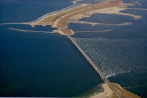 Delta Works comprehensive anti-flood system built at cost of  of Dutch national GDP