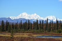 Denali formerly Mt Mickinley in Denali National Park Alaska Lance King 