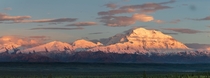 Denali painted by the last light of a long August day OC