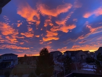 Denver suburbs sky sunrise