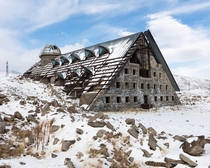 Derelict astronomy lab Mount Aragats Armenia