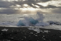 Diamond beach in Iceland 