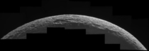 Dione crescent Cassini 