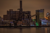 Domino Sugar factory in Brooklyn New York