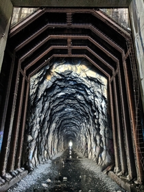 Donner Pass California train tunnel 