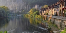 Dordogne river in France 