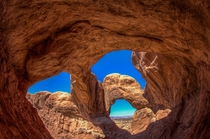 Double Arch Arches National Park Utah 