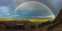 Double rainbow at Red Rocks Amphitheater a couple of years back