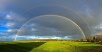 Double rainbow in eastern France 