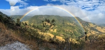 Double rainbow on the way to the Monteverde Cloud Forest Costa Rica 