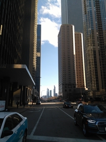 Downtown Chicago street level