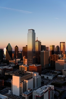 Downtown Dallas at Golden Hour 