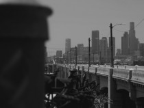 Downtown Los Angeles from the th St Bridge