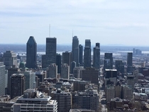 Downtown Montreal seen from Mount Royal