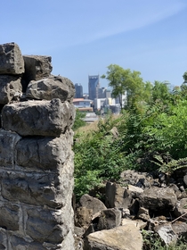 Downtown Nashville from the top of the ruins of a civil war fort