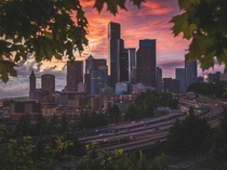 Downtown Seattle Sunset 